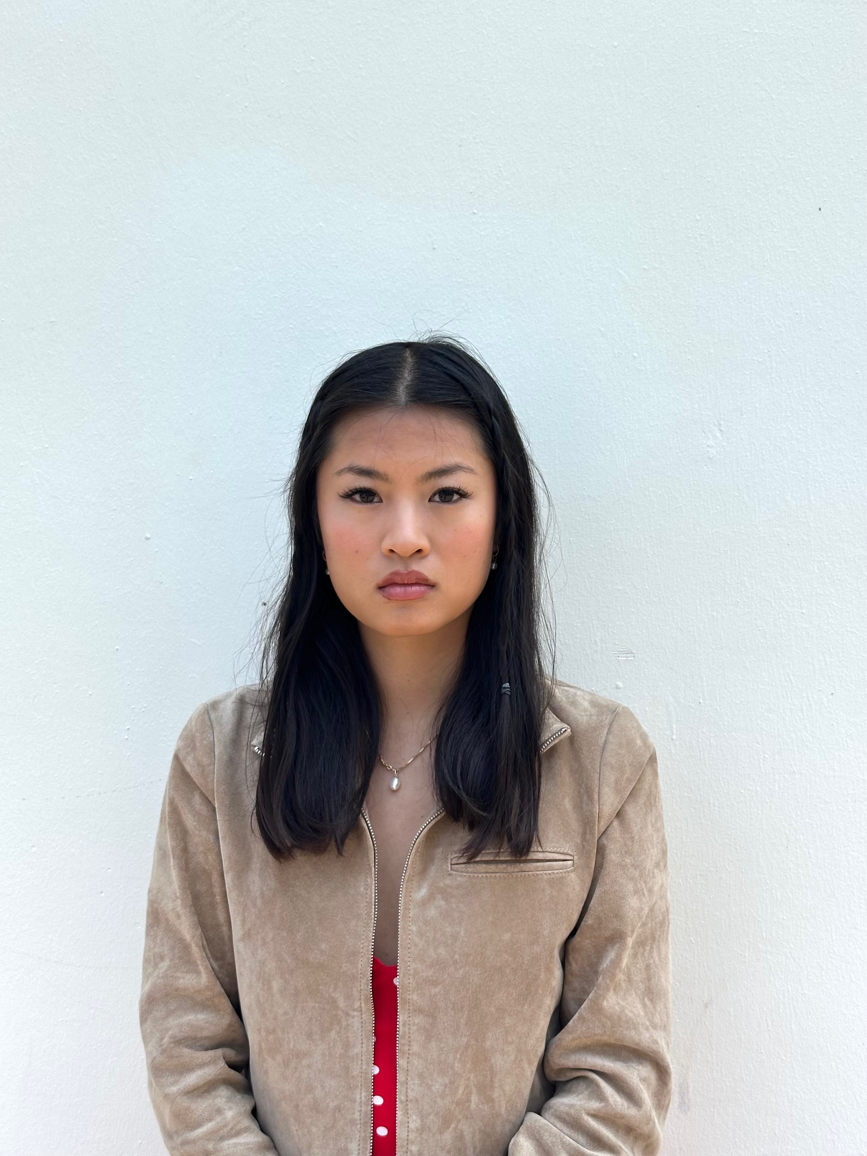 Original portrait photo before passport-style processing